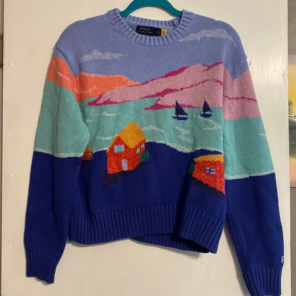 Ralph Lauren Polo Rare Sailboat Sweater